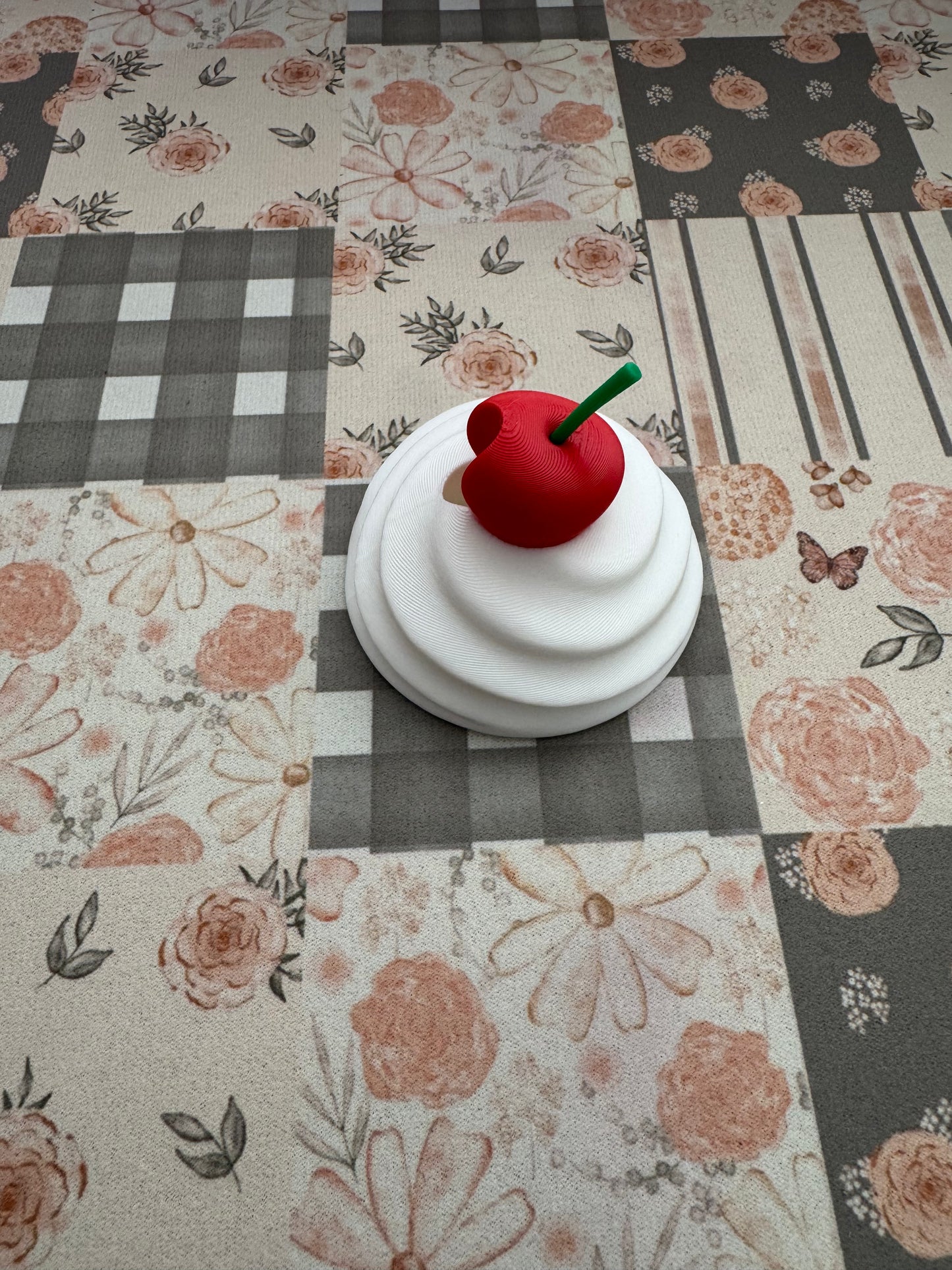 Whipped Cherry Lid Straw Topper