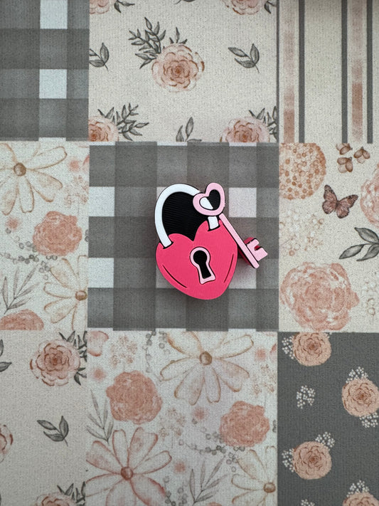 Heart Locket Straw Topper