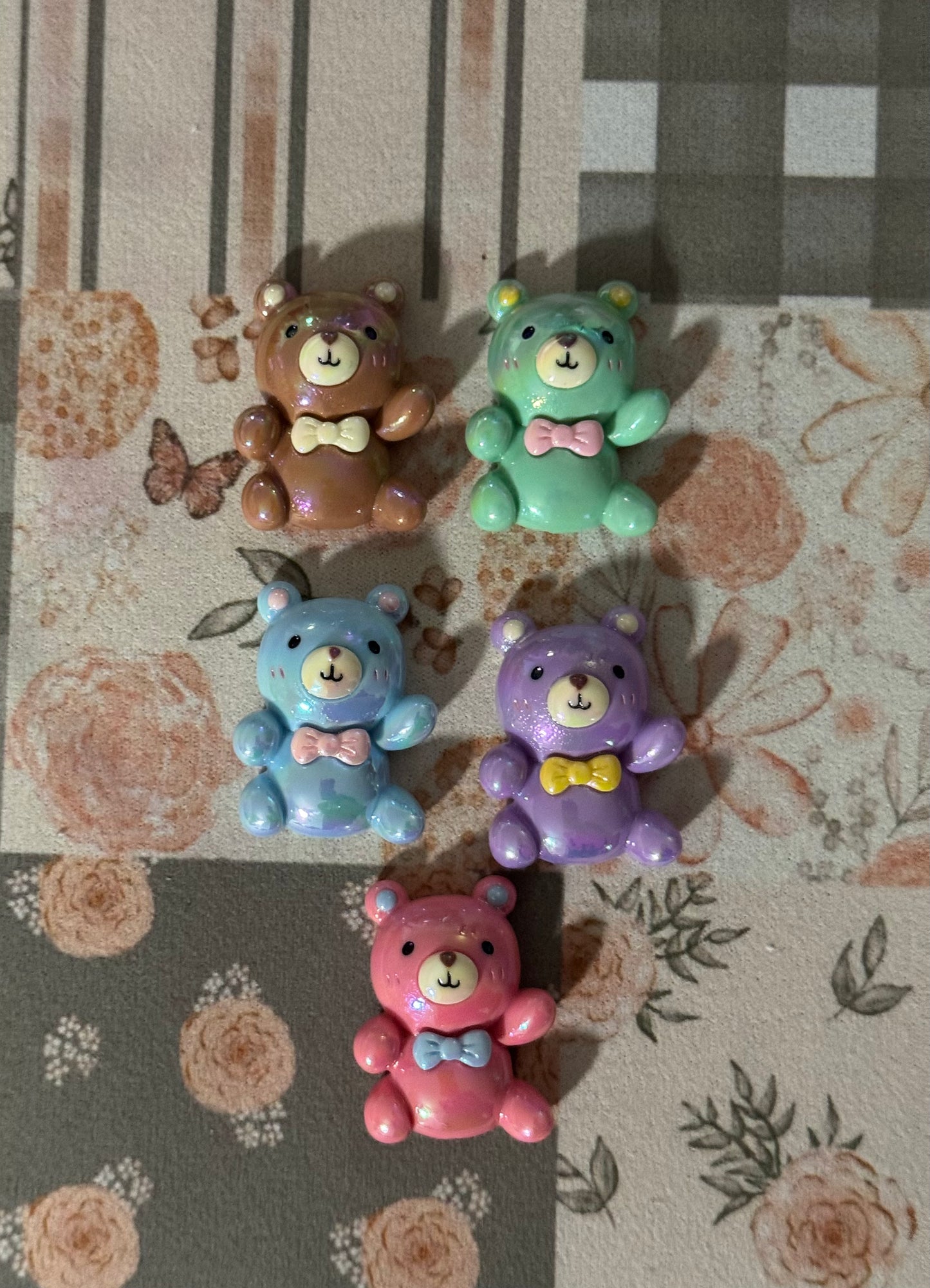 Bowtie Bear Bead/Charm