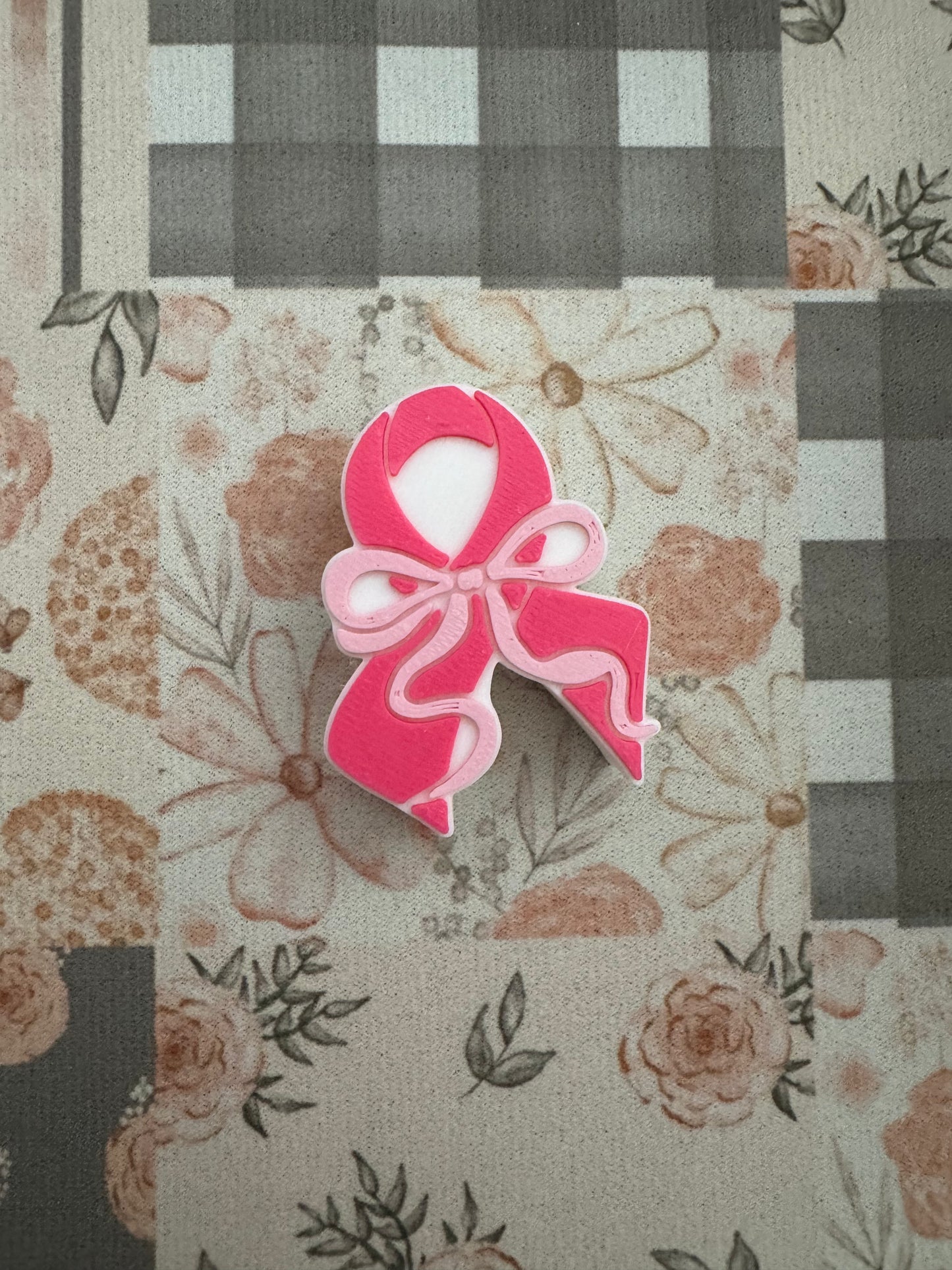 Awareness Ribbon Bow Straw Topper