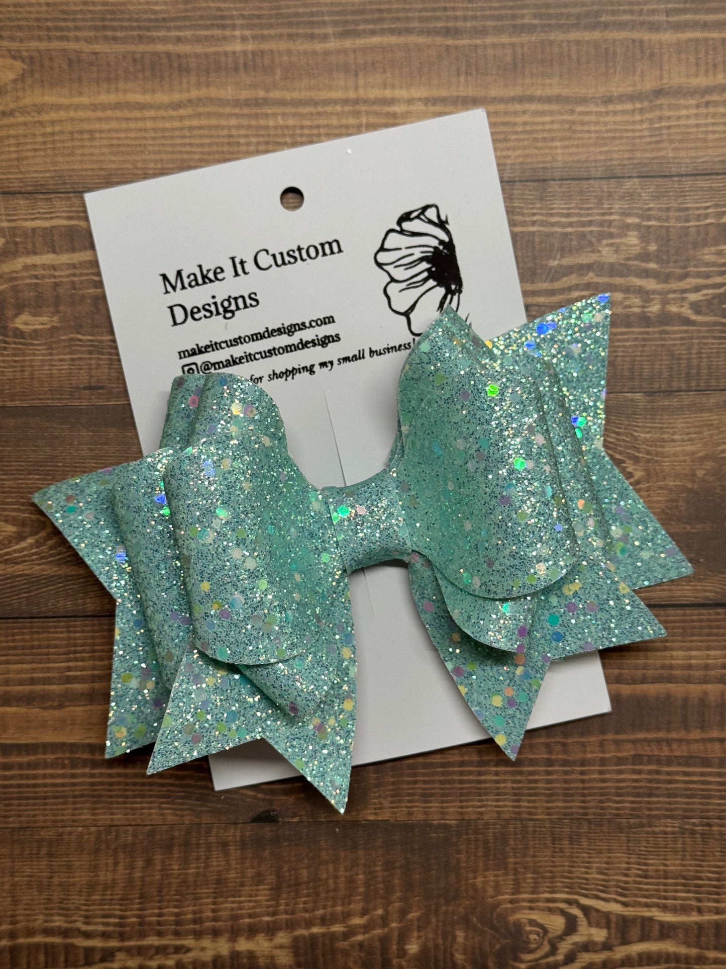 Elite 6" Glitter Bow