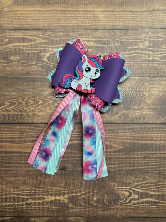 Isabella Unicorn Ribbon Bow