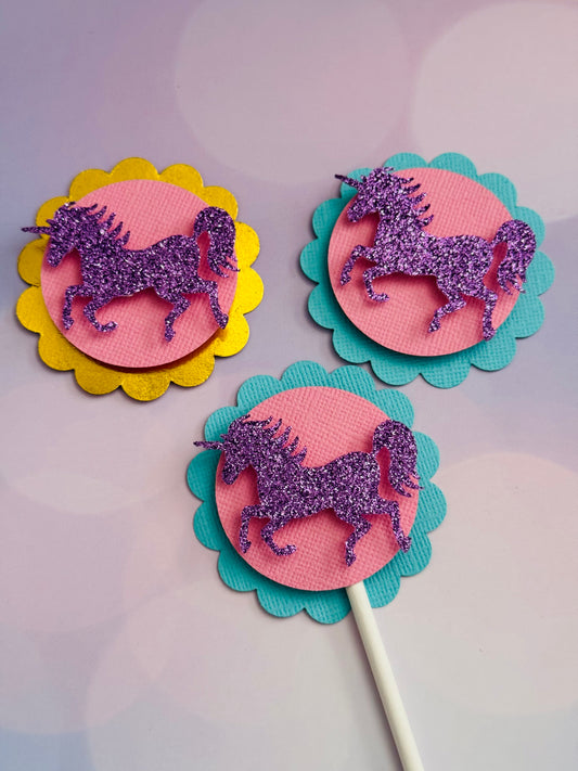 Unicorn Cupcake Toppers
