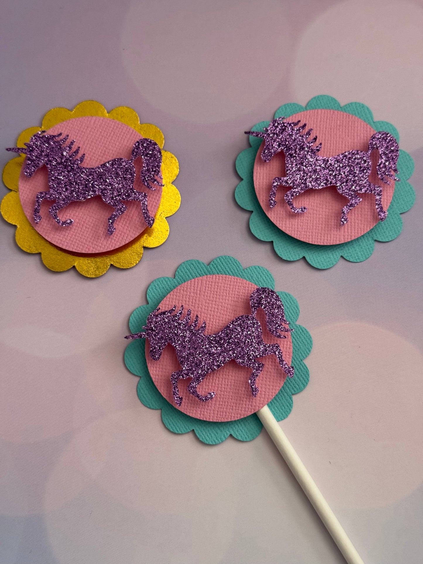 Unicorn Cupcake Toppers
