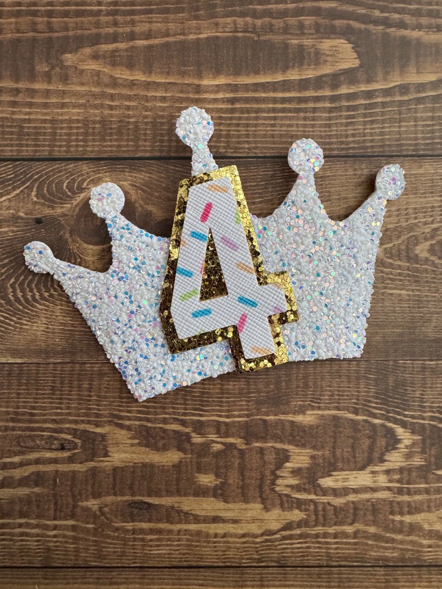 Crown Birthday Badge Pin