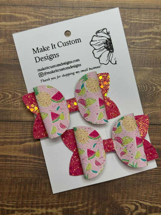 Mixed Fruit Aylin Bow (Set of 2)