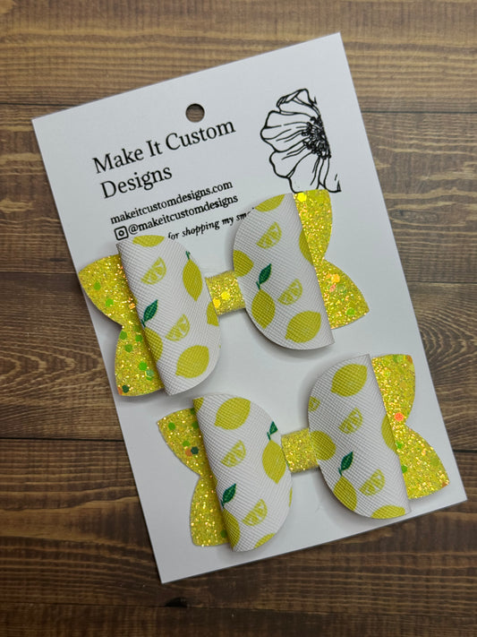 Lemon Aylin Bow (Set of 2)
