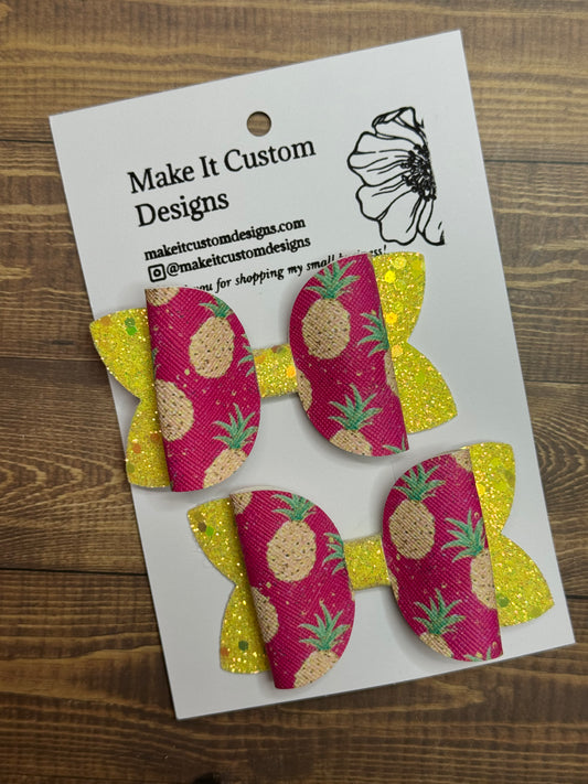 Pineapple Aylin Bow (Set of 2)