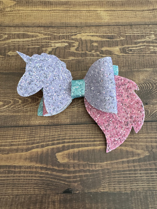 Unicorn Hair Bow