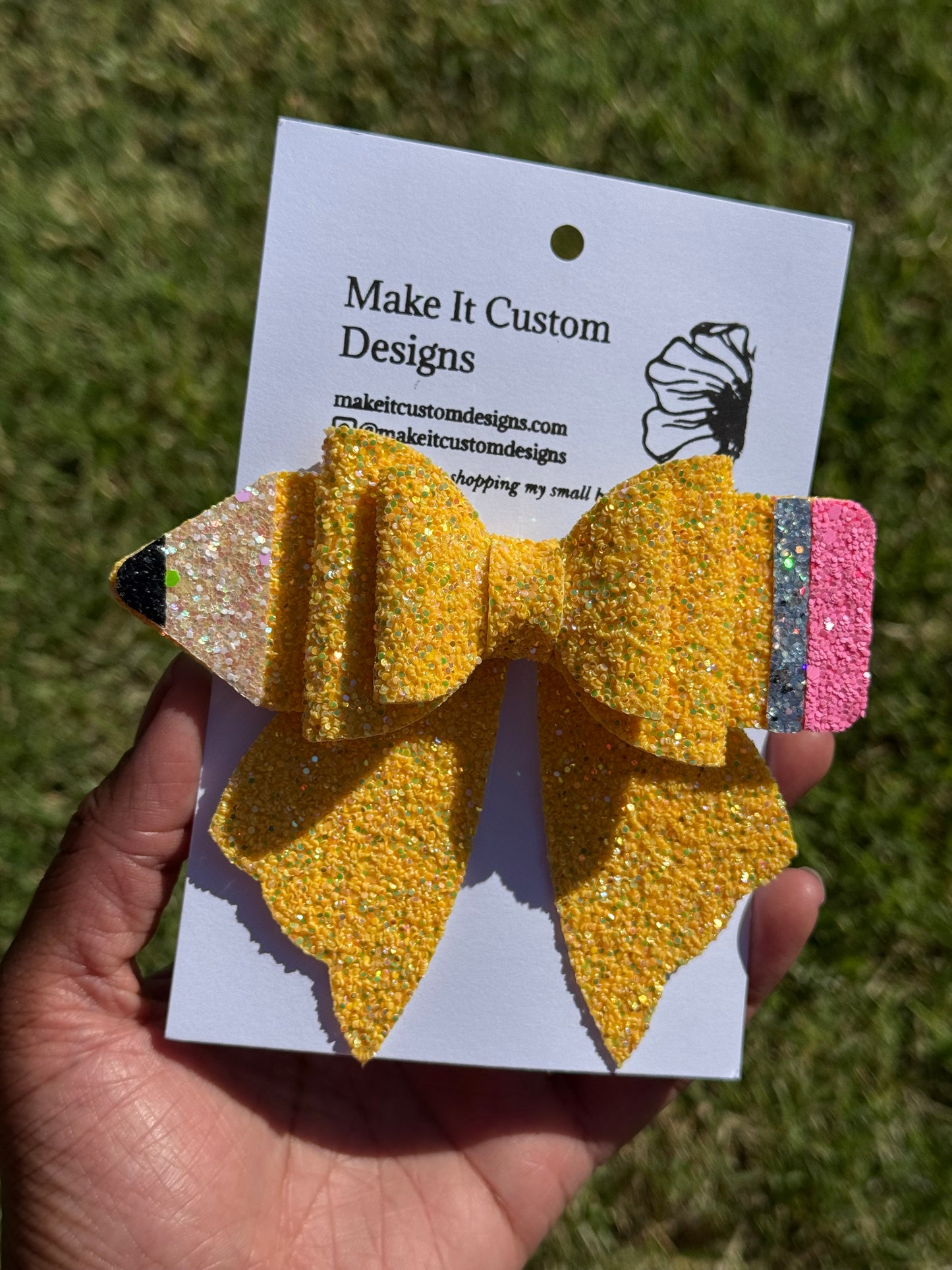 Cheer Style Pencil Bow