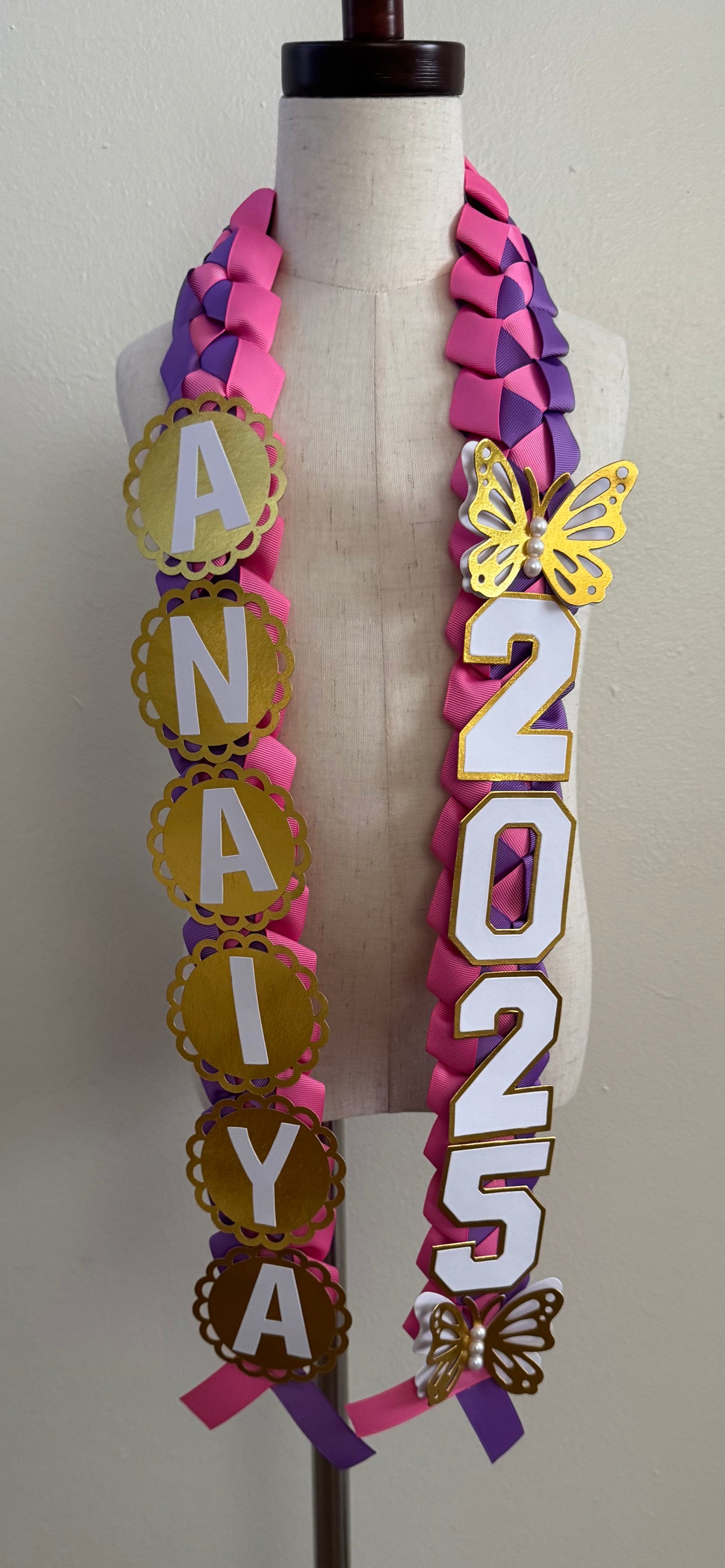 Butterfly Grad Lei