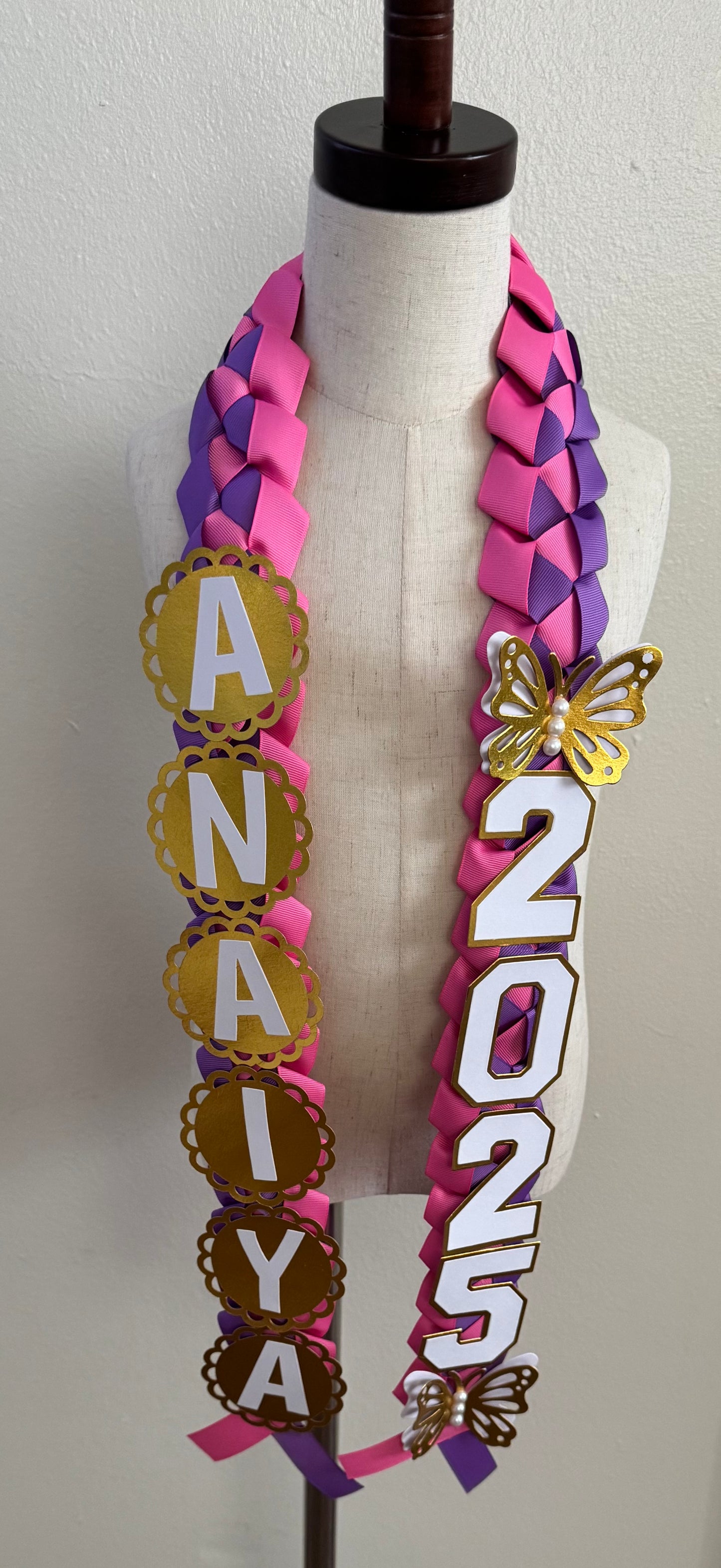 Butterfly Grad Lei
