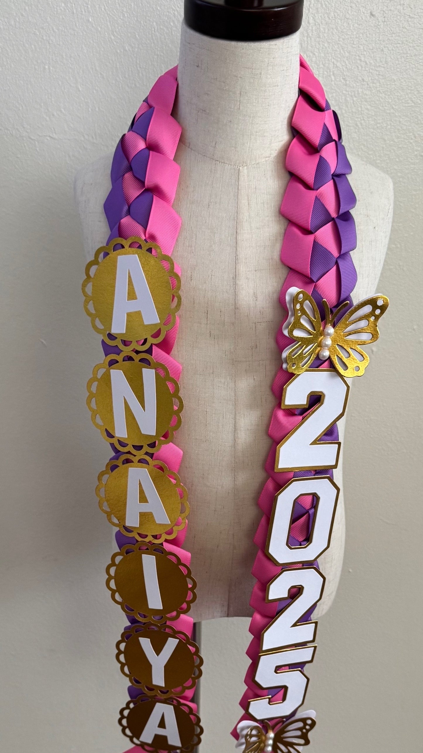Butterfly Grad Lei