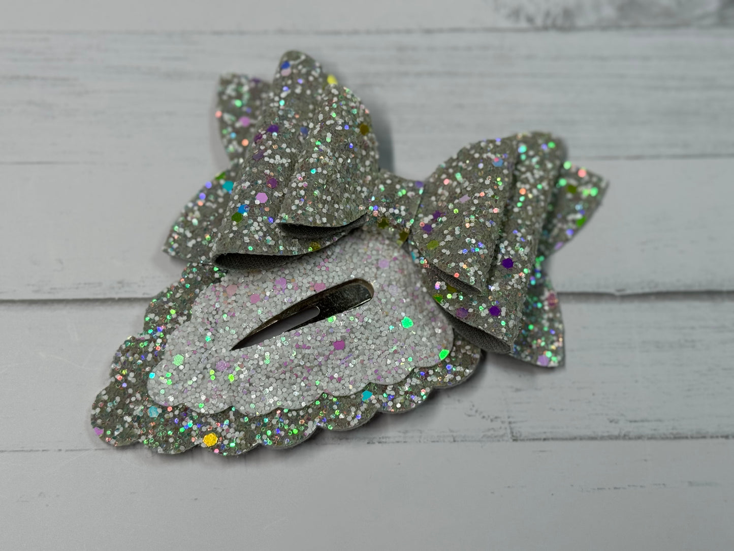 Glitter Bow Clip