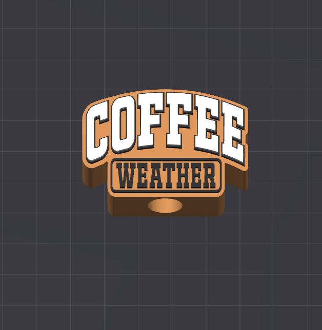 Coffee Weather Straw Topper